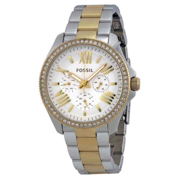 Fossil Cecile Two-tone Stainless Steel White Dial Watch for Ladies – AM4543